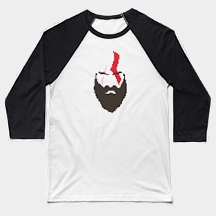 God of War - Kratos face (Pixelated #2) Baseball T-Shirt